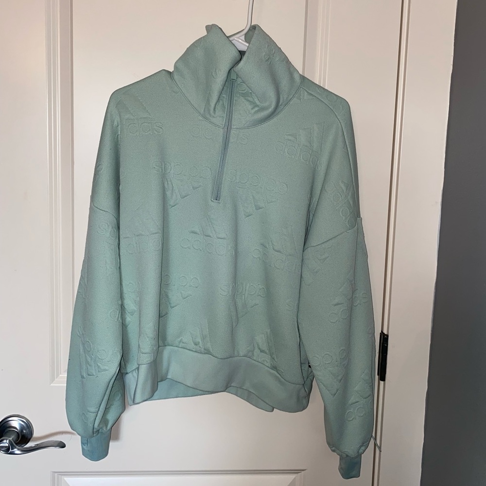 Light Blue Adidas Bomber Bomber Jacket